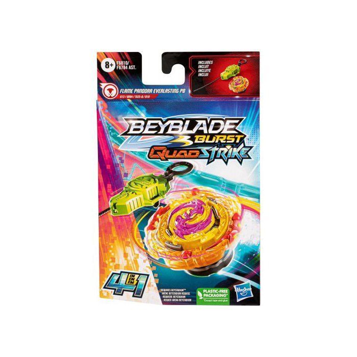 Beyblade Burst Strike Spinning Top Box: Flame Pandora Everlasting P8 Balance Type + 1 carta Tigre
