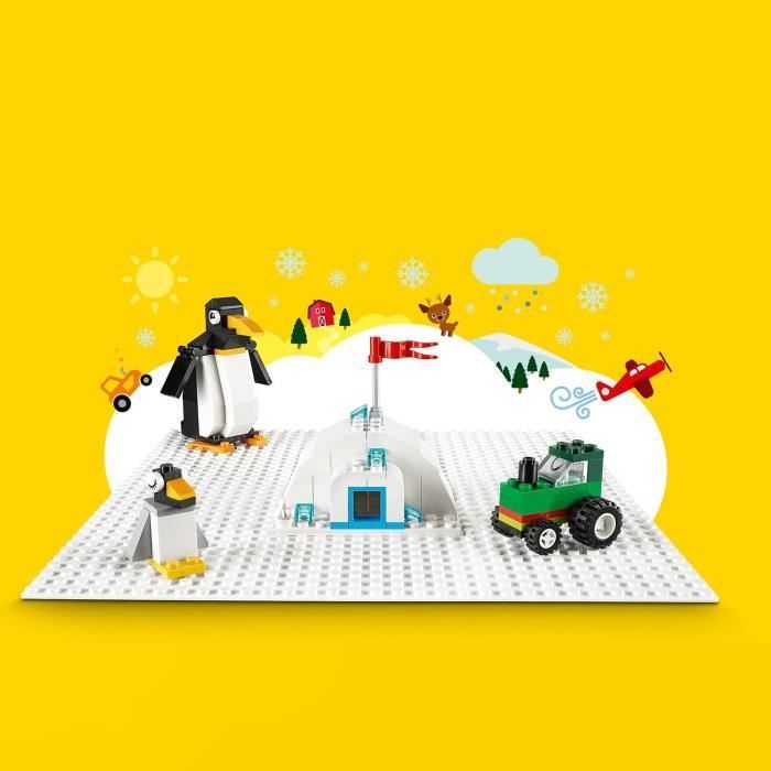 LEGO® Classic 11010 Valkoinen rakennuslevy, 32x32, Opetuslelu, Luova Rakentaminen