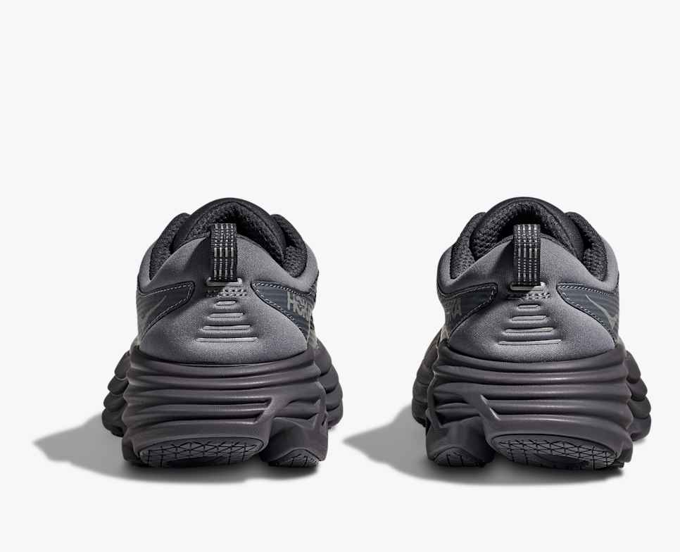 HOKA Stealth/Tech Bondi 8 Caged Grigio antracite / Cieli grigi