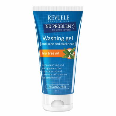 Revuele Teepuuöljy No Problem Kasvojenpuhdistusgeeli epäpuhtauksiin 200ml