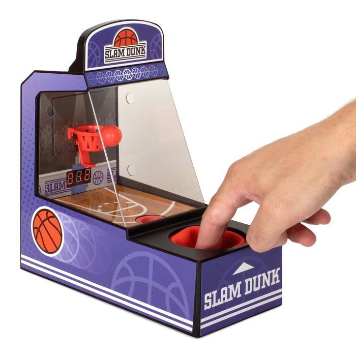 Arcadekast - THUMBS UP - GOLD-RETBBALL - Blauw - 10x22x23 cm - Voor kinderen