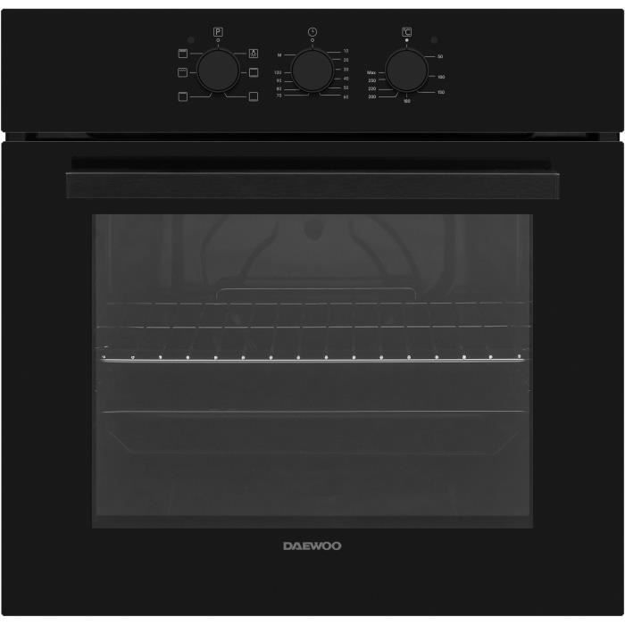 Built-in oven - Manual - Natural convection - DAEWOO - BO6EM15GBNL - Black - 59.5 x 57.5 x 59.5 cm