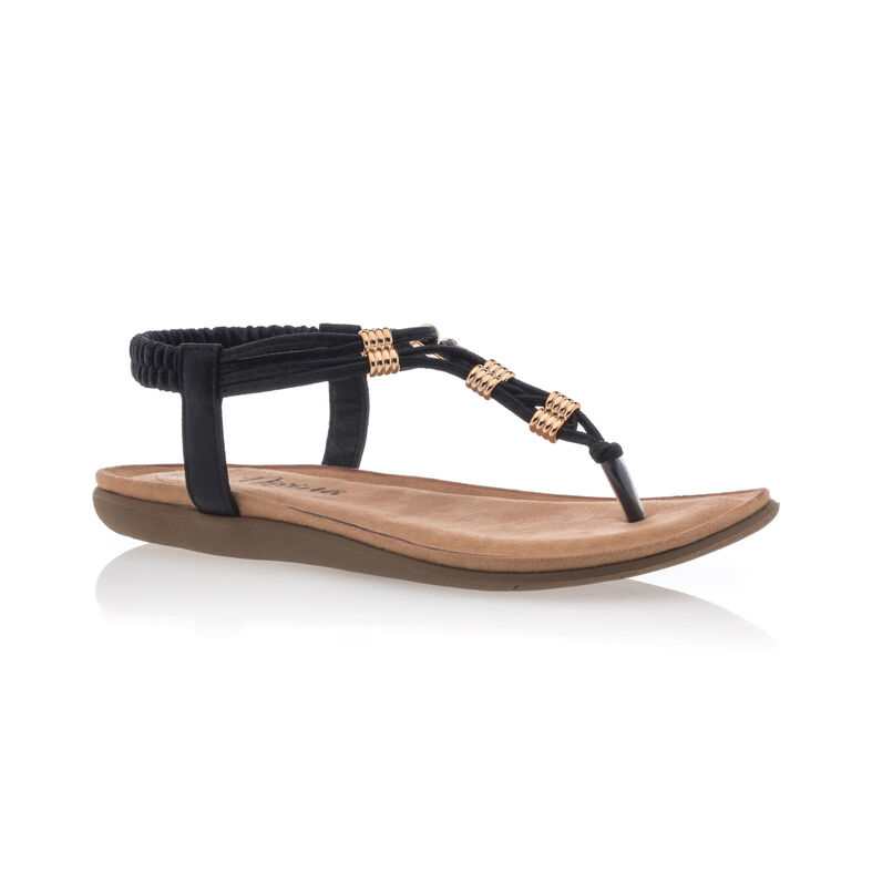 Chanclas negras para mujer / Sandalias de dedo
