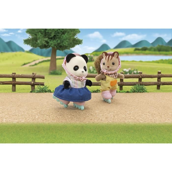 La fille panda, son vélo et sa remorque - SYLVANIAN FAMILIES - 5652 - Pour enfant à partir de 3 ans