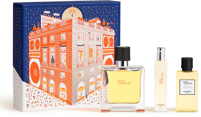 darčeková sada HERMÈS Terre d'Hermès Parfum Set pre mužov