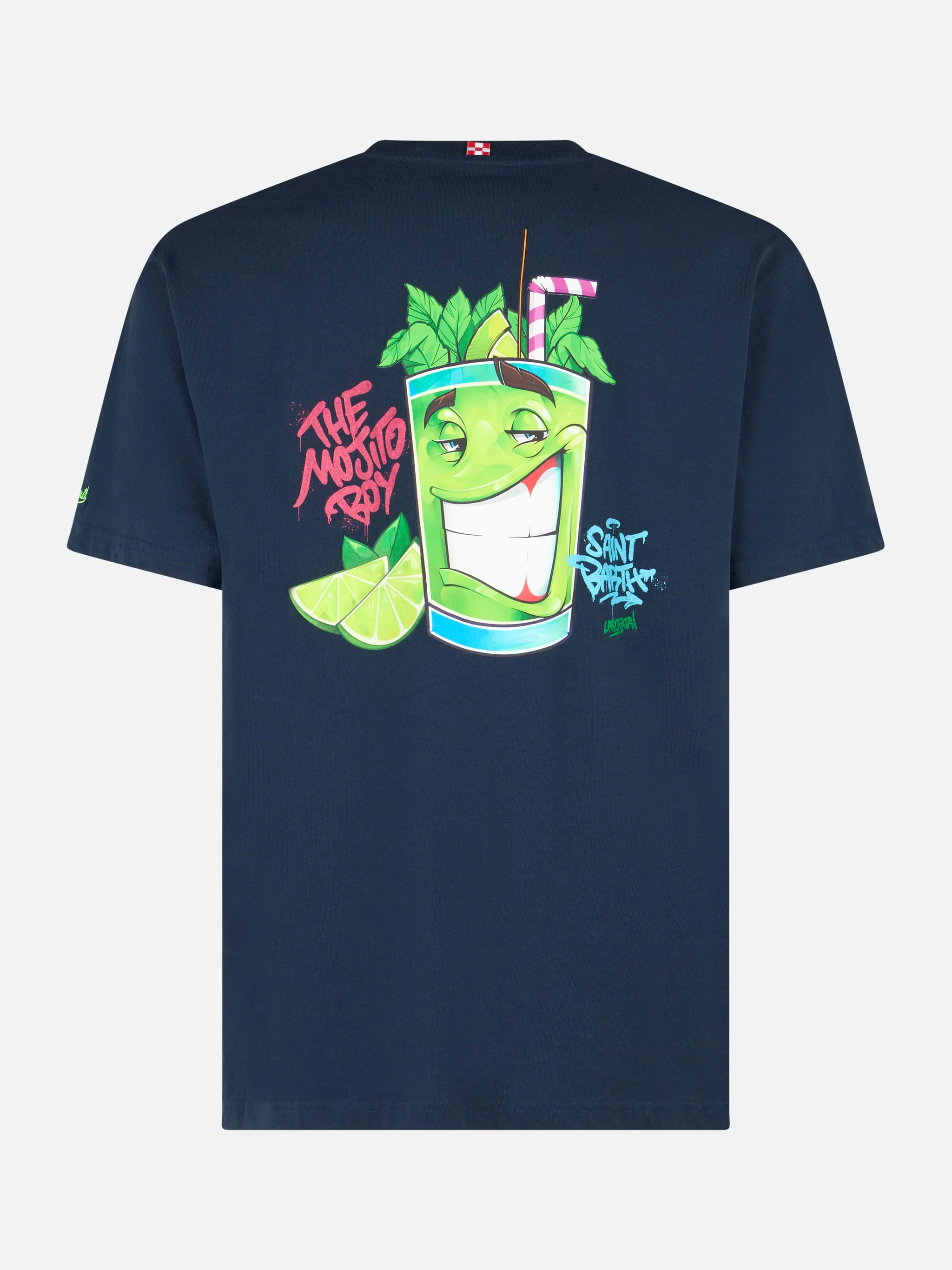 Cryptopuppets Mojito dav placed print katoenen heren T-shirt