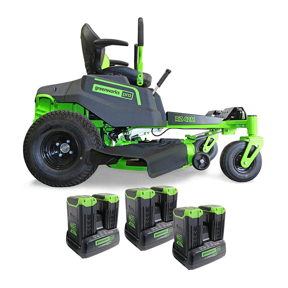 Cortador de grama de giro zero GREENWORKS 6 x 8.0 Ah 42