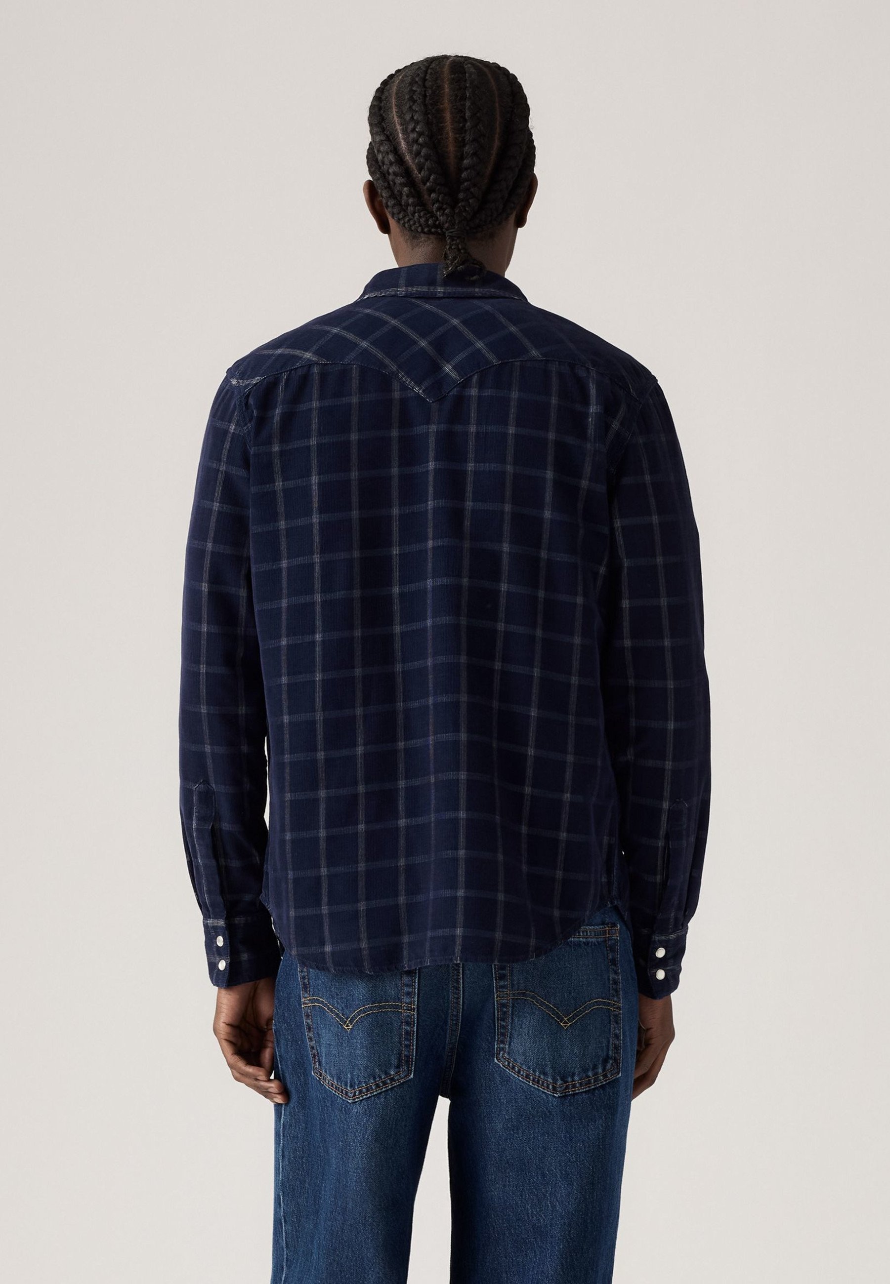 Levi's® BARSTOW WESTERN STANDARD - Camicia - velluto a coste indaco dory