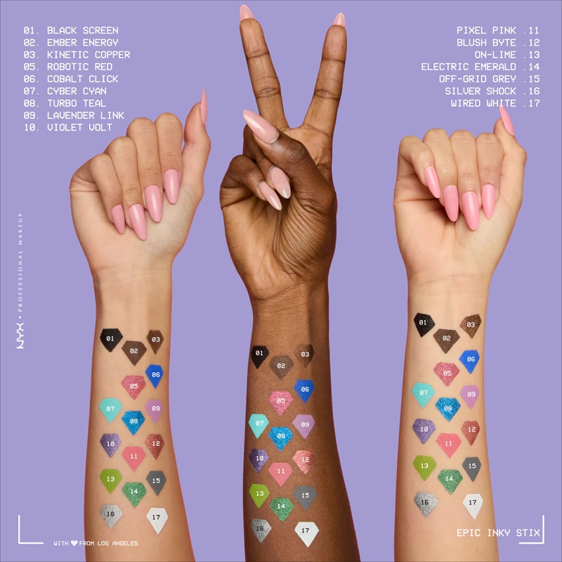 NYX Professional Makeup Epic Inky Stix acu zīmulis ar želu