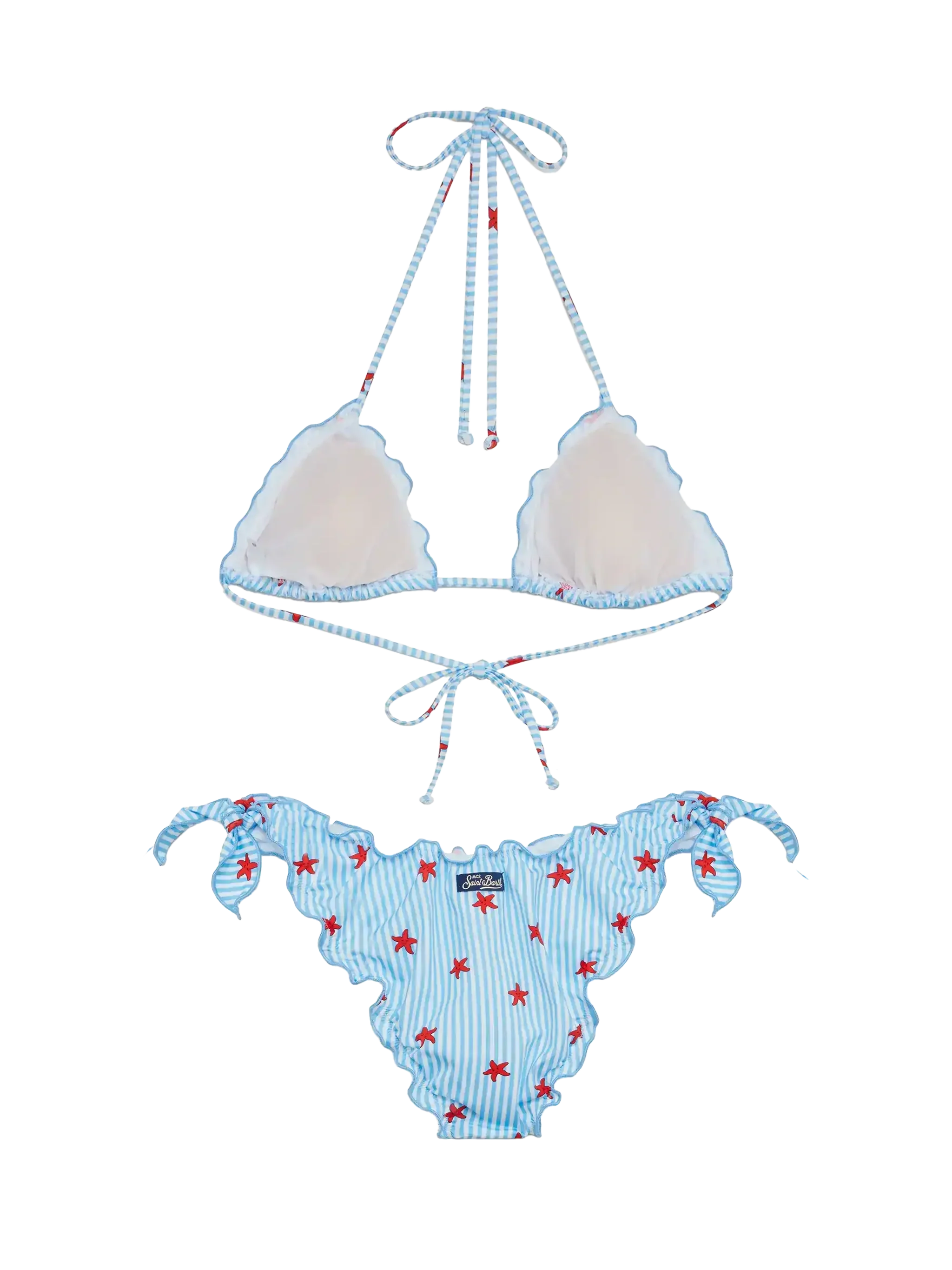 Sarius klassieke driehoekige bikini met zeesterprint