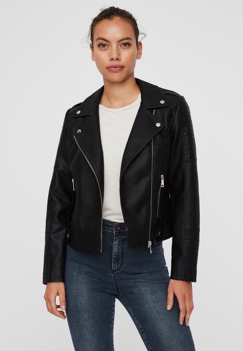 Vero Moda VMKERRIULTRA - Kunstleren jas - zwart