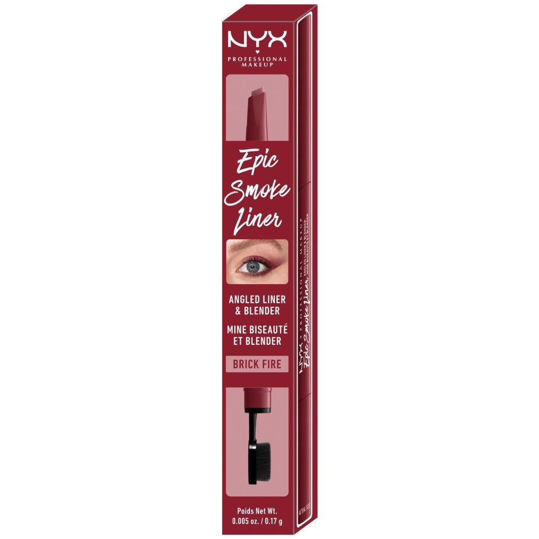NYX Professional Makeup ajlajner Epic Smoke, ukošeni ajlajner i blender – 0,2 g