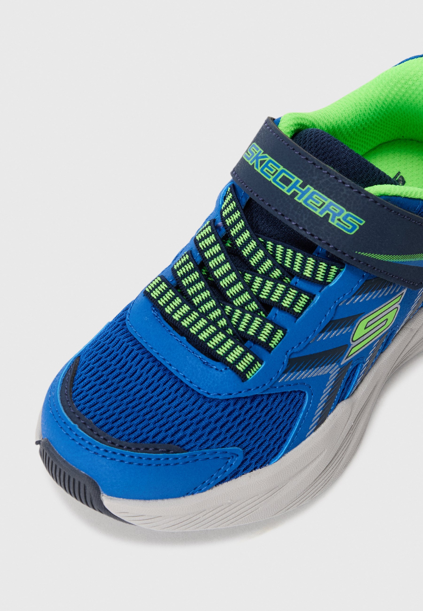 Skechers MICROSPEC TREAD - Baskets - bleu/argent/citron vert