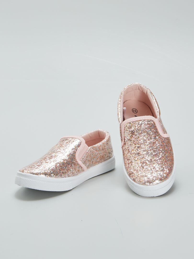 Zapatillas bajas sin cordones - ROSA