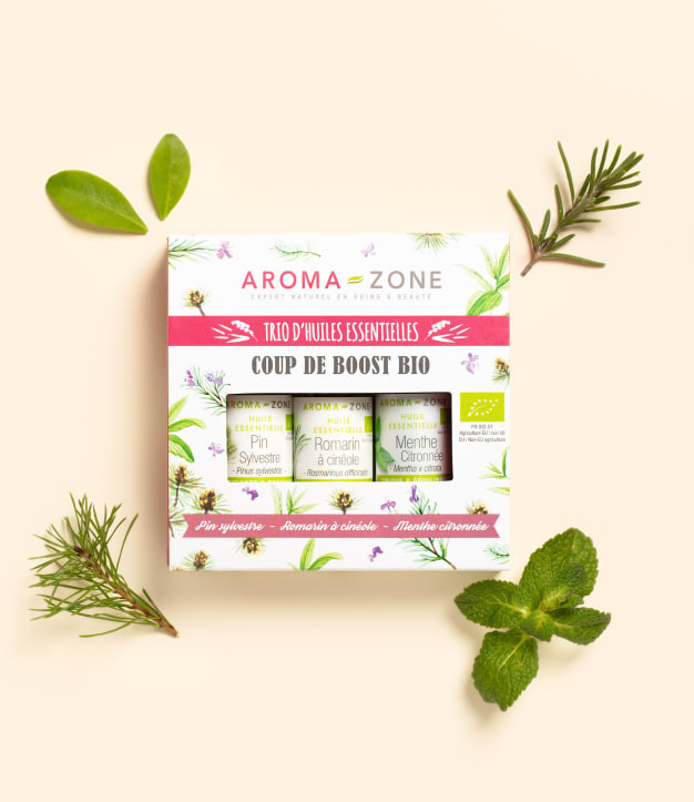 Ätherische Öle Geschenkset: Trio ätherischer Öle - Bio-Boost
