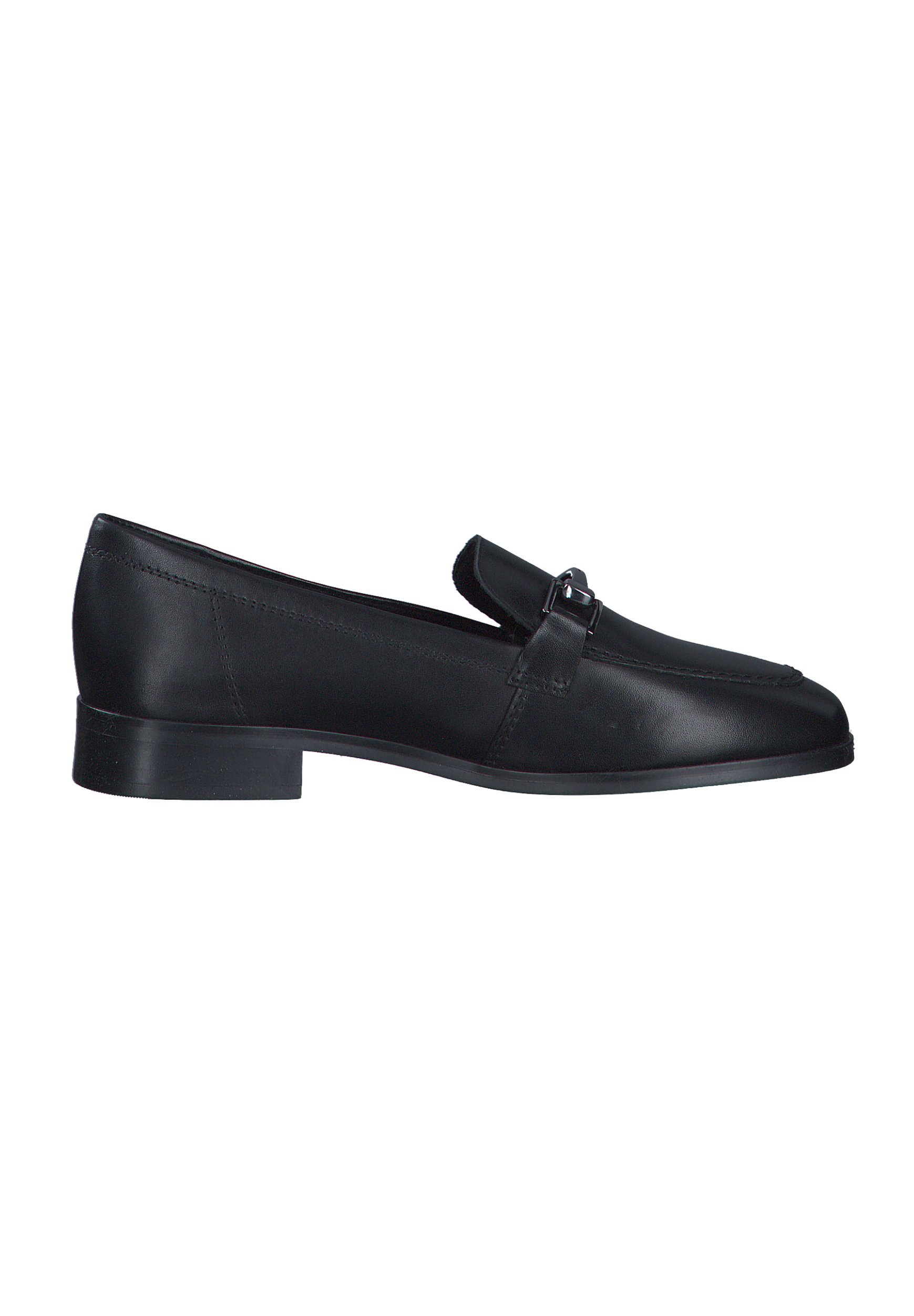 Tamaris Slip-ons – schwarzes Leder