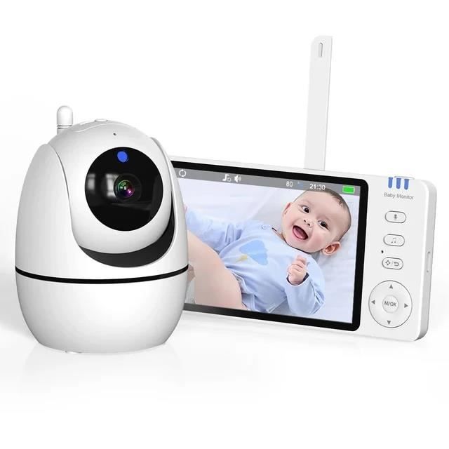 BabyPhone Vidéo Sans Fil Multifonctions-sans Fil-VOX-Ecran 2.0 LCD-Caméra Bidirectionnel - Vision Nocturne-Berceuses