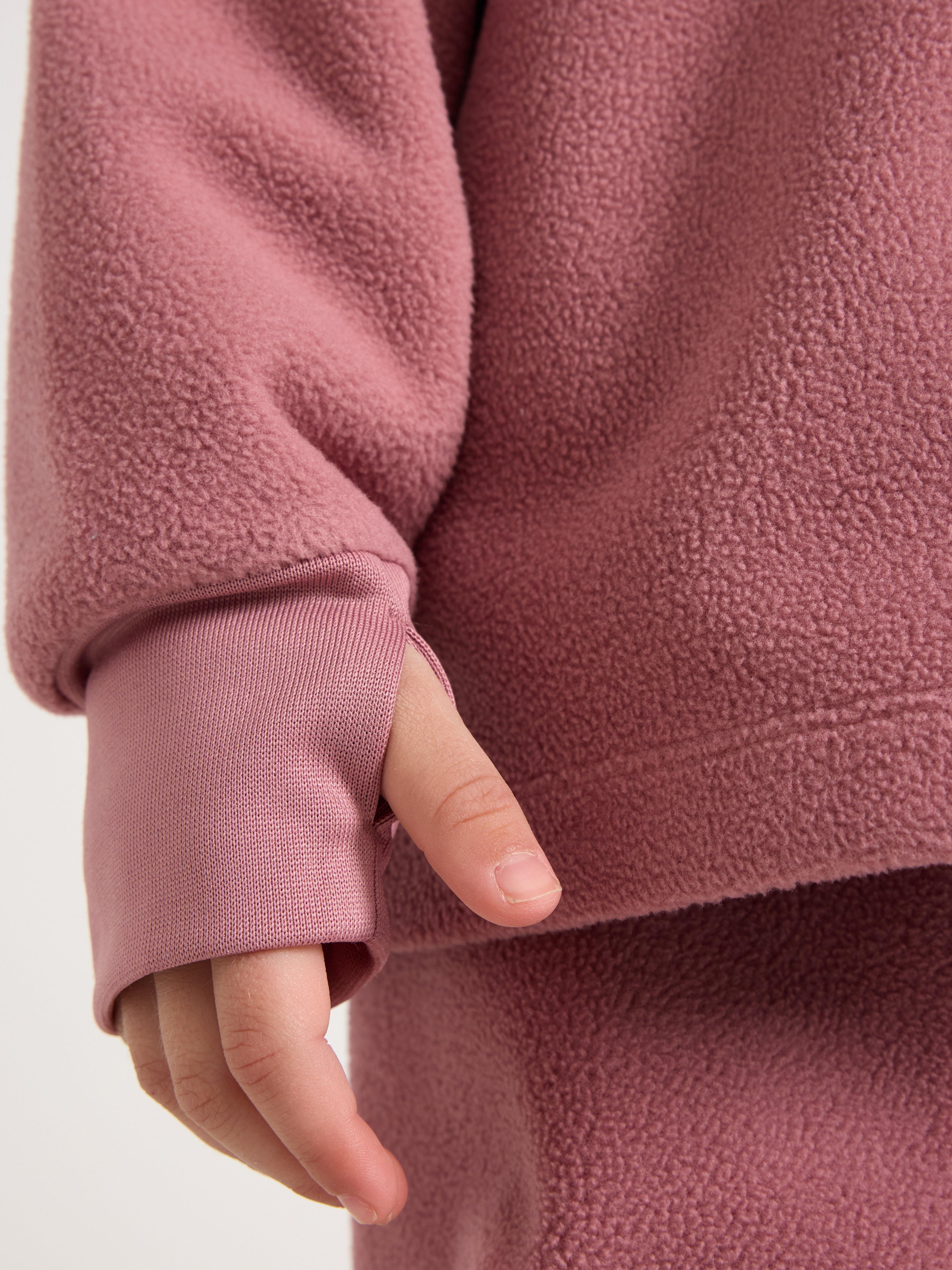 Vattentät vindfleecejacka – Kids Performance Wear Dusty Pink