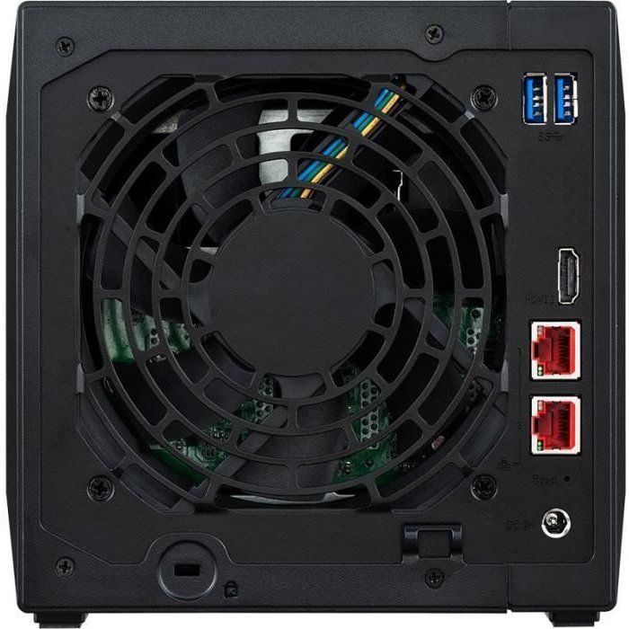 Servidor NAS - ASUSTOR - AS5404T Nimbustor 4 Gen2 - Quad-Core 2.0GHz - 4GB DDR4 - 2x 2.5GbE - 4 baias