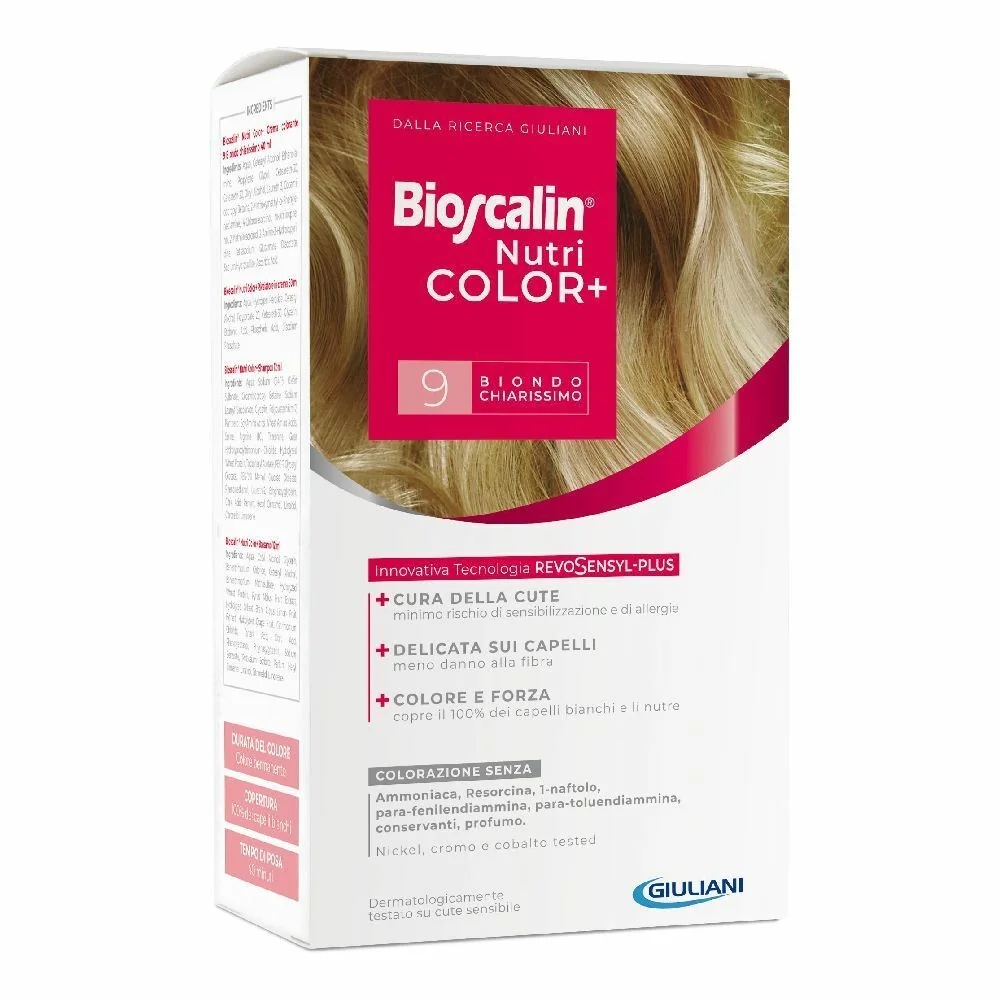 BIOSCALIN Bioscalin Nutri Color Plus 9 Zelo svetlo blond barvanje las