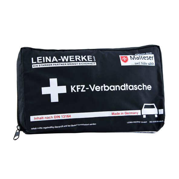 Compacte auto EHBO-set, zwart