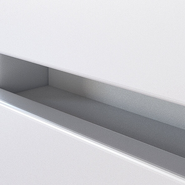 Midi-Schrank Bristol, 40 cm, weiß/wotan