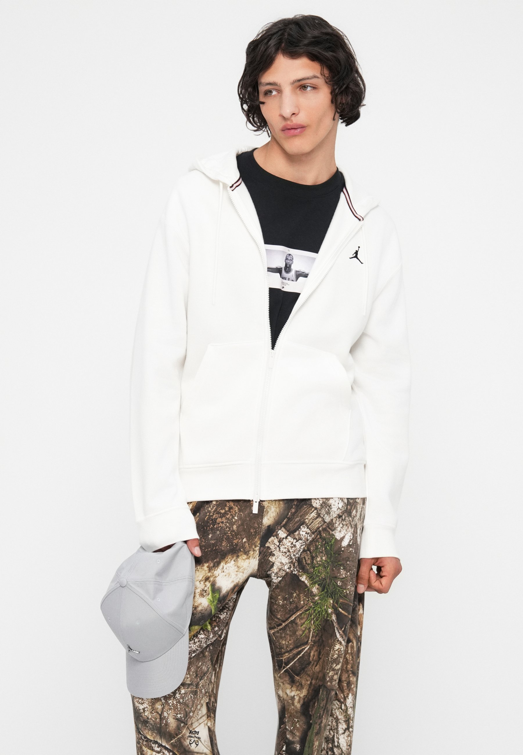 Jordan-sweatshirt met rits - gebroken wit