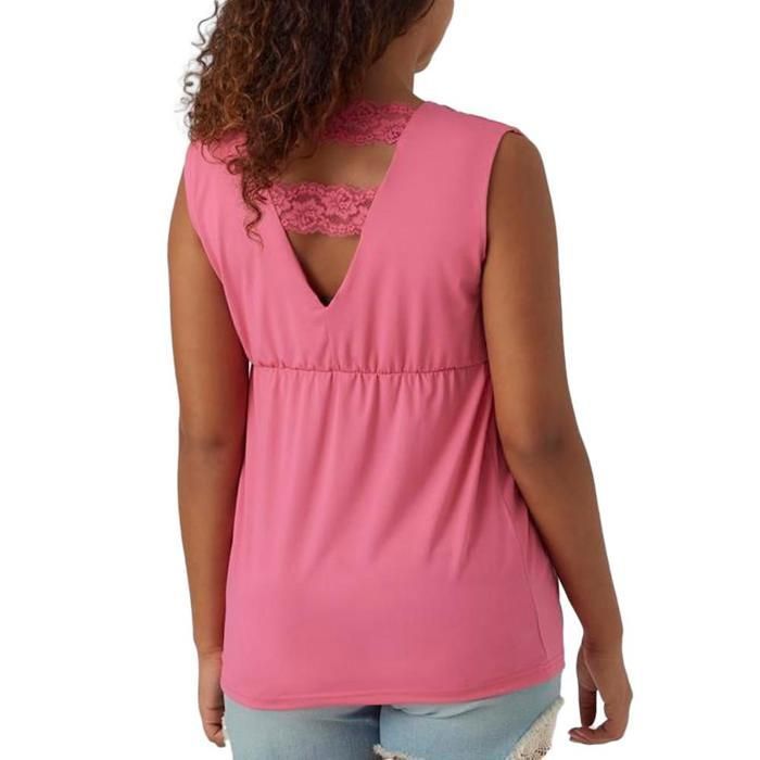 Mamalicious Zorina Women's Pink Nursing Tank Top