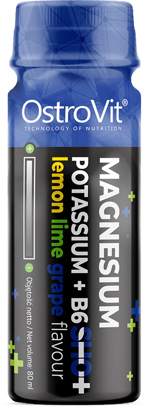 OstroVit Suplemento alimentar em dose única de Magnésio, Potássio e Vitamina B6 para auxiliar no bom funcionamento do organismo.