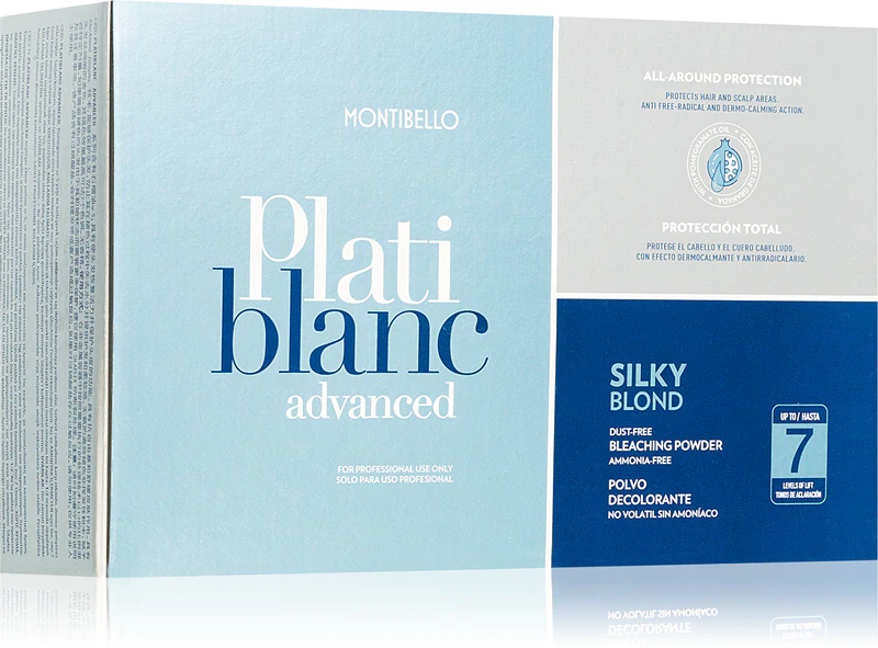 Pó iluminador Montibello Plati blanc com lavanda