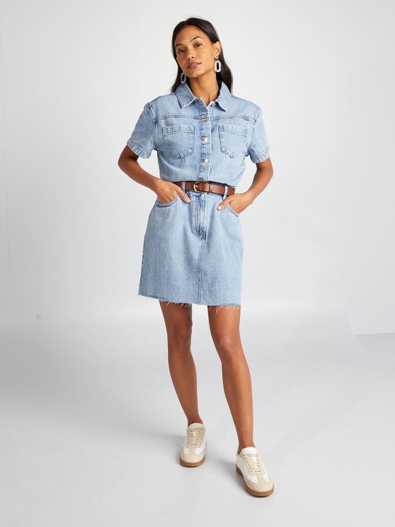 Vestido jeans - AZUL