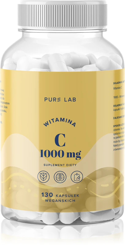 Aura Herbals Pure Lab Vitamín C 1000 mg doplnok stravy v kapsulách na podporu imunitného systému
