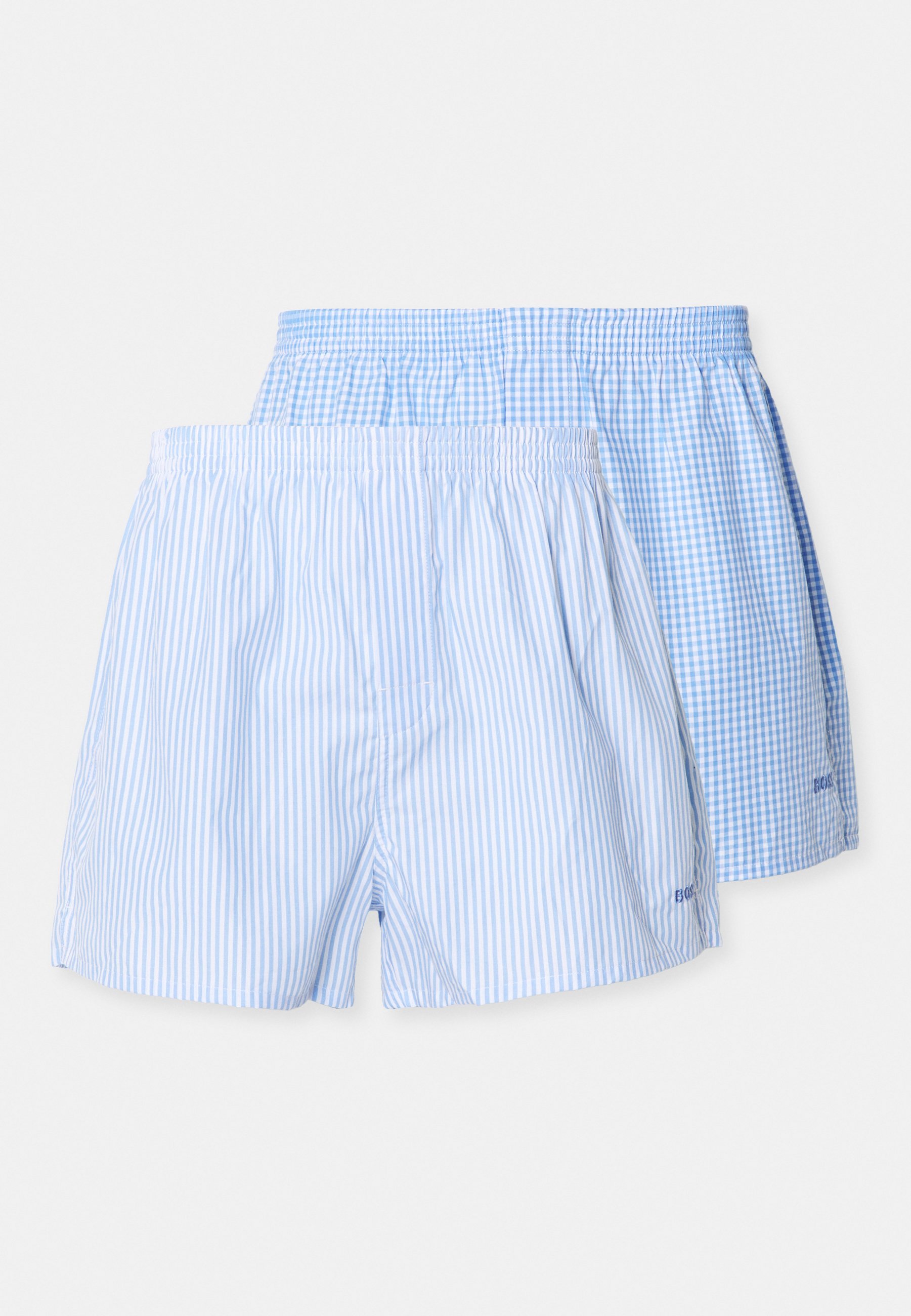BOSS 2 PACK - Pantaloni scurți boxer - albastru deschis