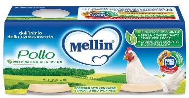 MELLIN Mellin GEHOMOGENISEERDE Kip 2 x 80 g babyvoeding
