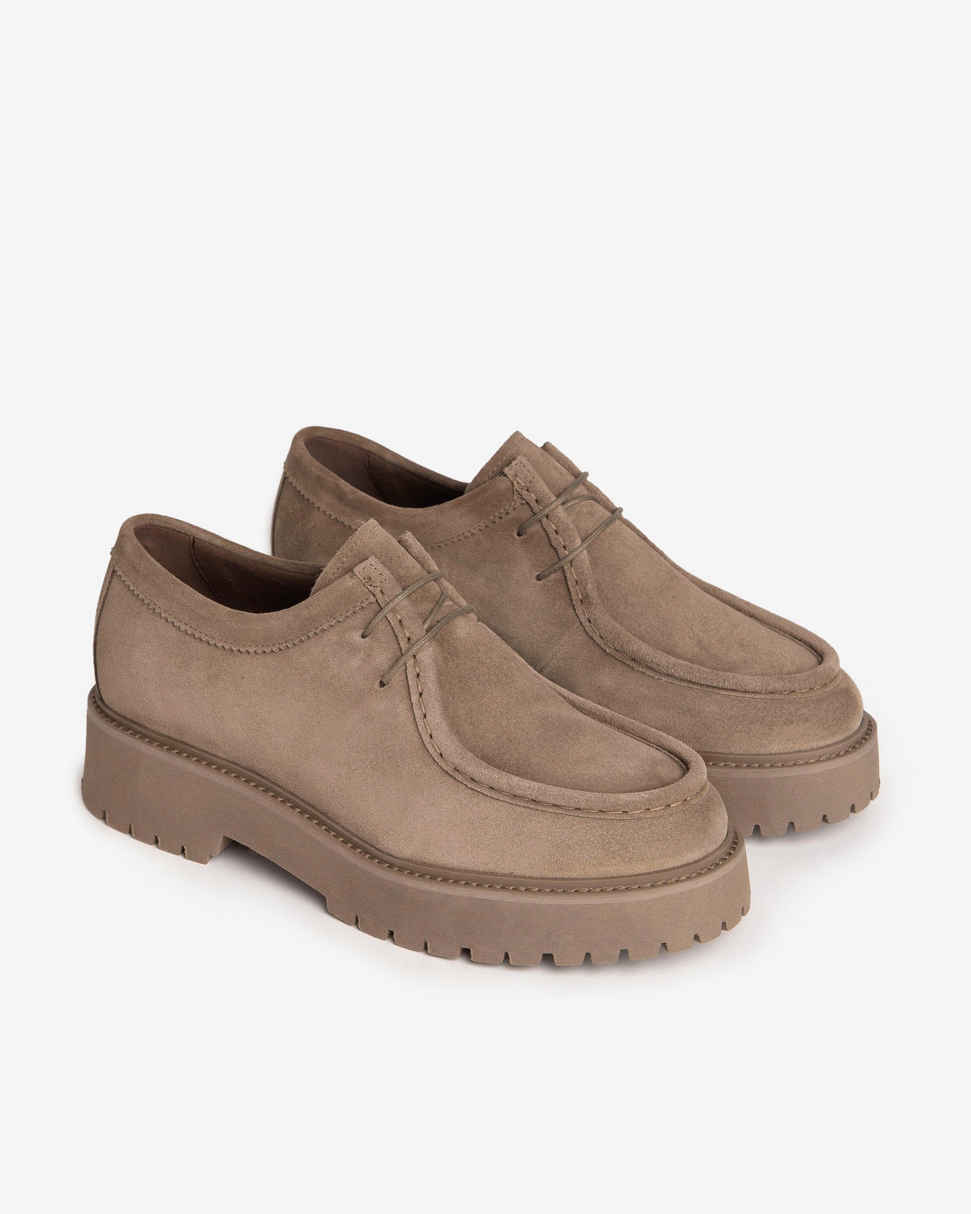  Damen-Schnürschuhe aus Wildleder
