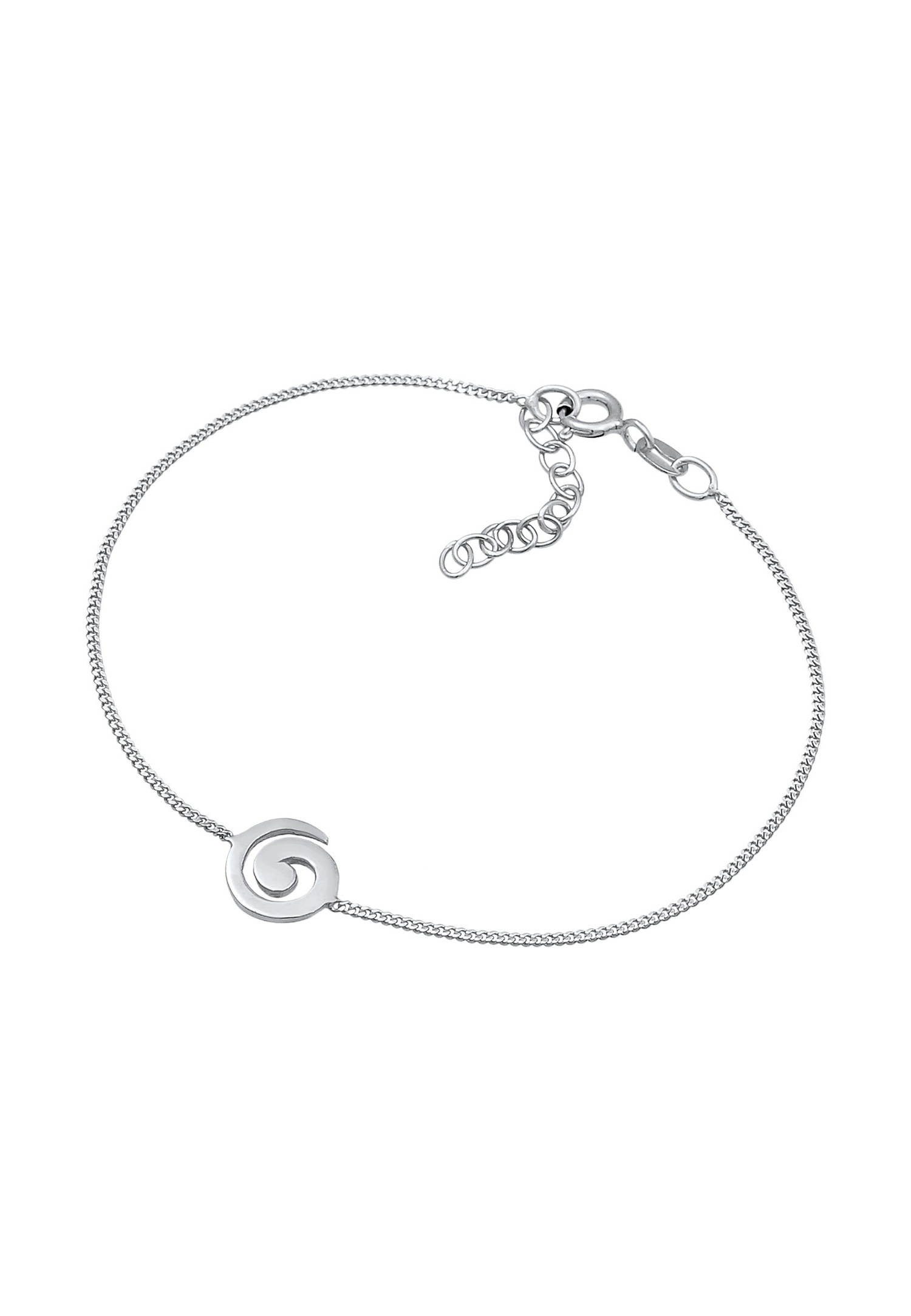 Elli Femmes Spirale ludique Basique en Argent Sterling 925