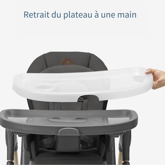 MAXI-COSI Minla Chaise haute évolutive - De la naissance à 6 ans - Beyond Graphite Eco