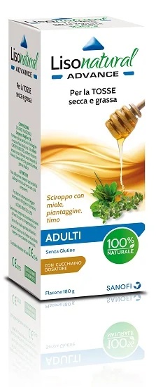 LISOMUCIL Lisonatural Advance jarabe para adultos 180 g tos seca y con flemas