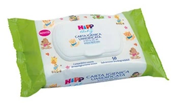 Papier toilette HIPP, 50 lingettes humides