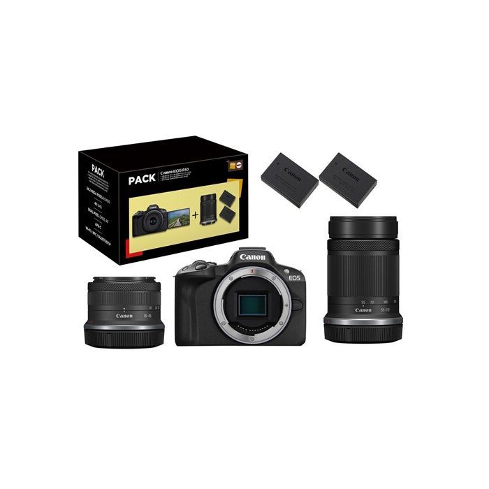 Canon EOS R50 Black Hybrid Camera Kit