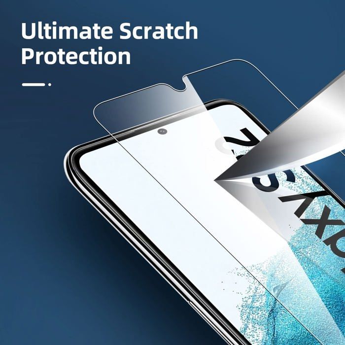 Lot de 3, Verre Trempé pour Samsung Galaxy S22 5G, Film Protection écran -sans Bulles d'air