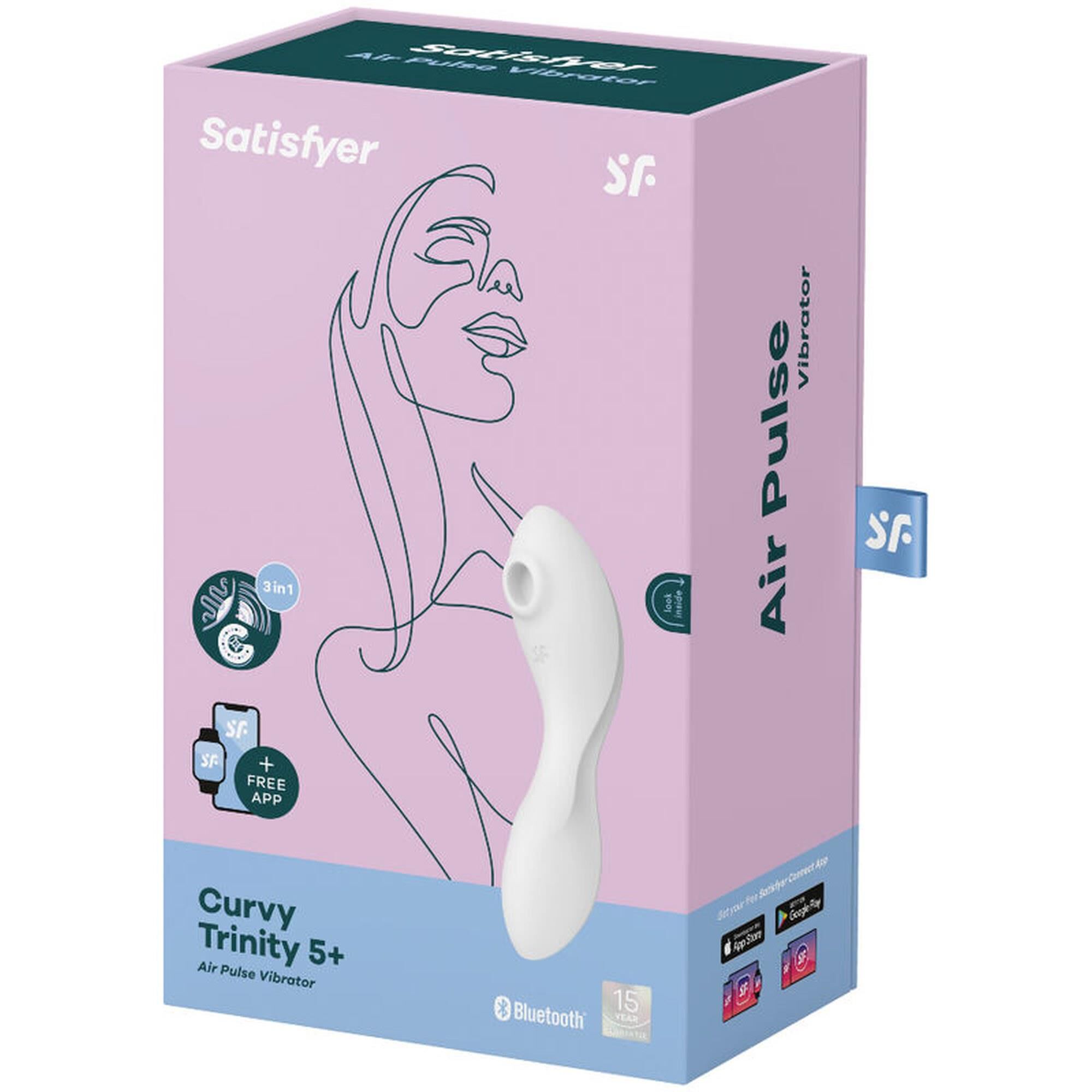 Satisfyer Curvy Trinity 5+ bele barve