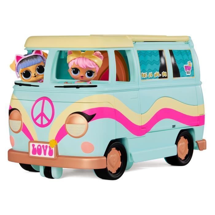 ¡LOL Surprise! - Minibús 5 en 1 - Compatible con muñecas LOL - Totalmente equipado