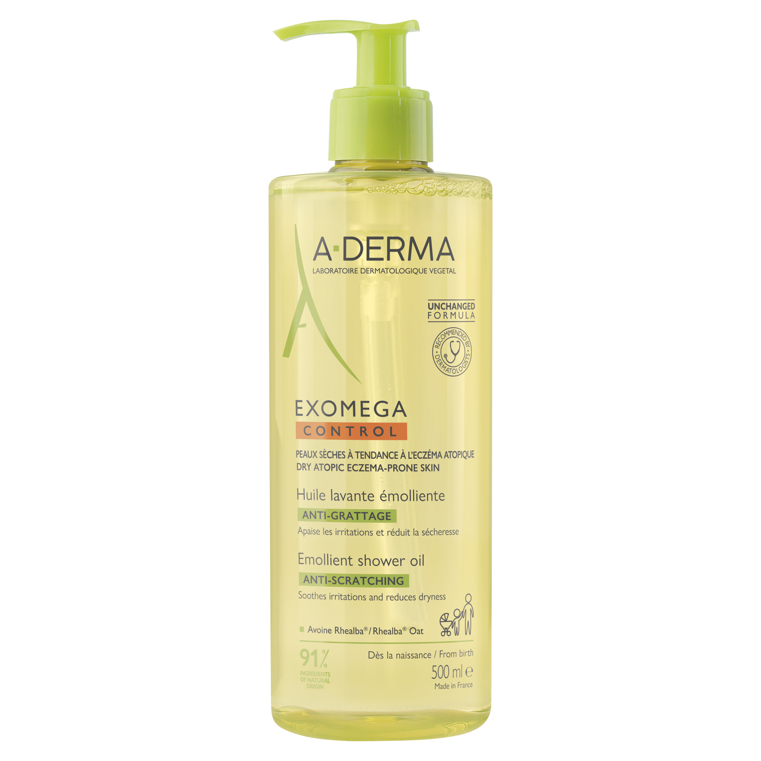 Préparation pour bain A-Derma 500 ml Exomega