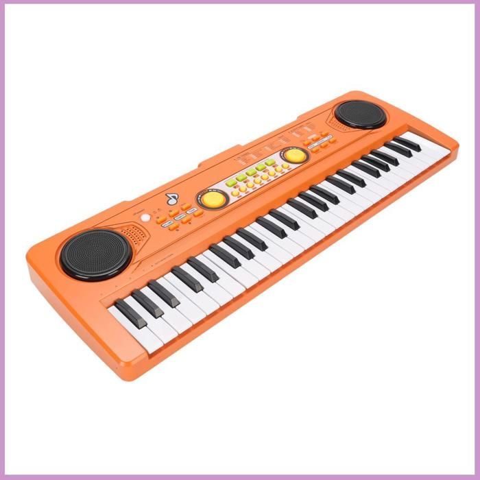 Portable 49-key electronic keyboard piano, a wide musical instrument for children, ideal for learning and