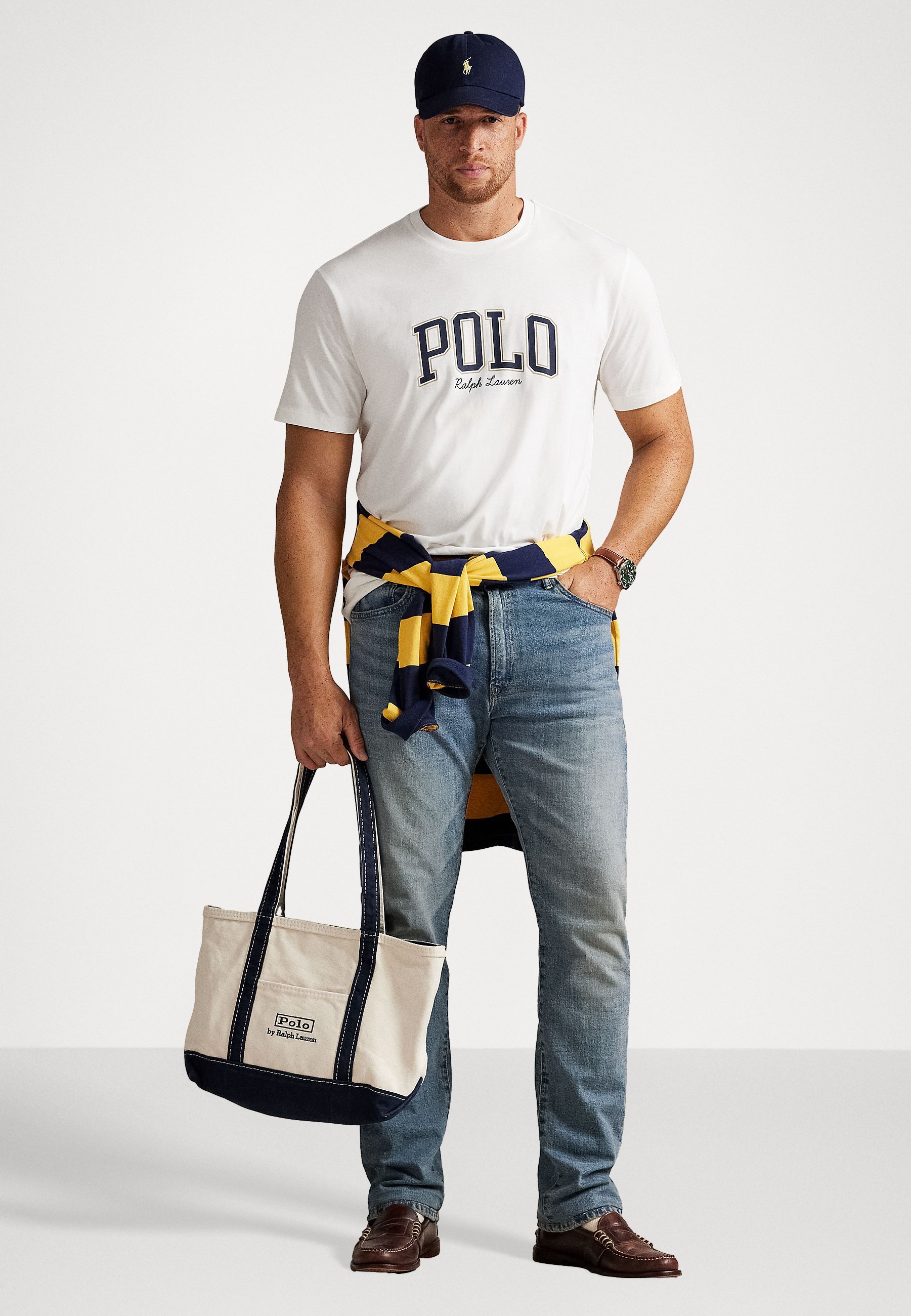 T-shirt Polo Ralph Lauren Big & Tall con logo - T-shirt stampata - bianca