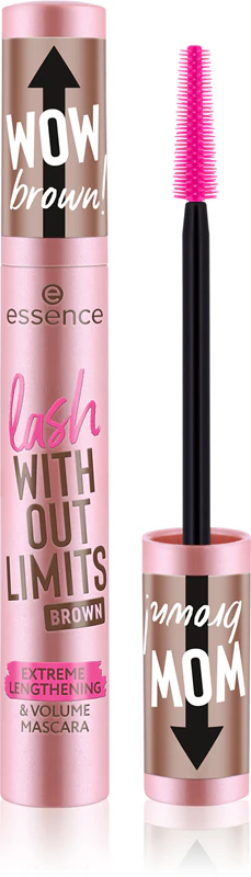essence WITHOUT LIMITS BROWN Verdickende und verlängernde Mascara