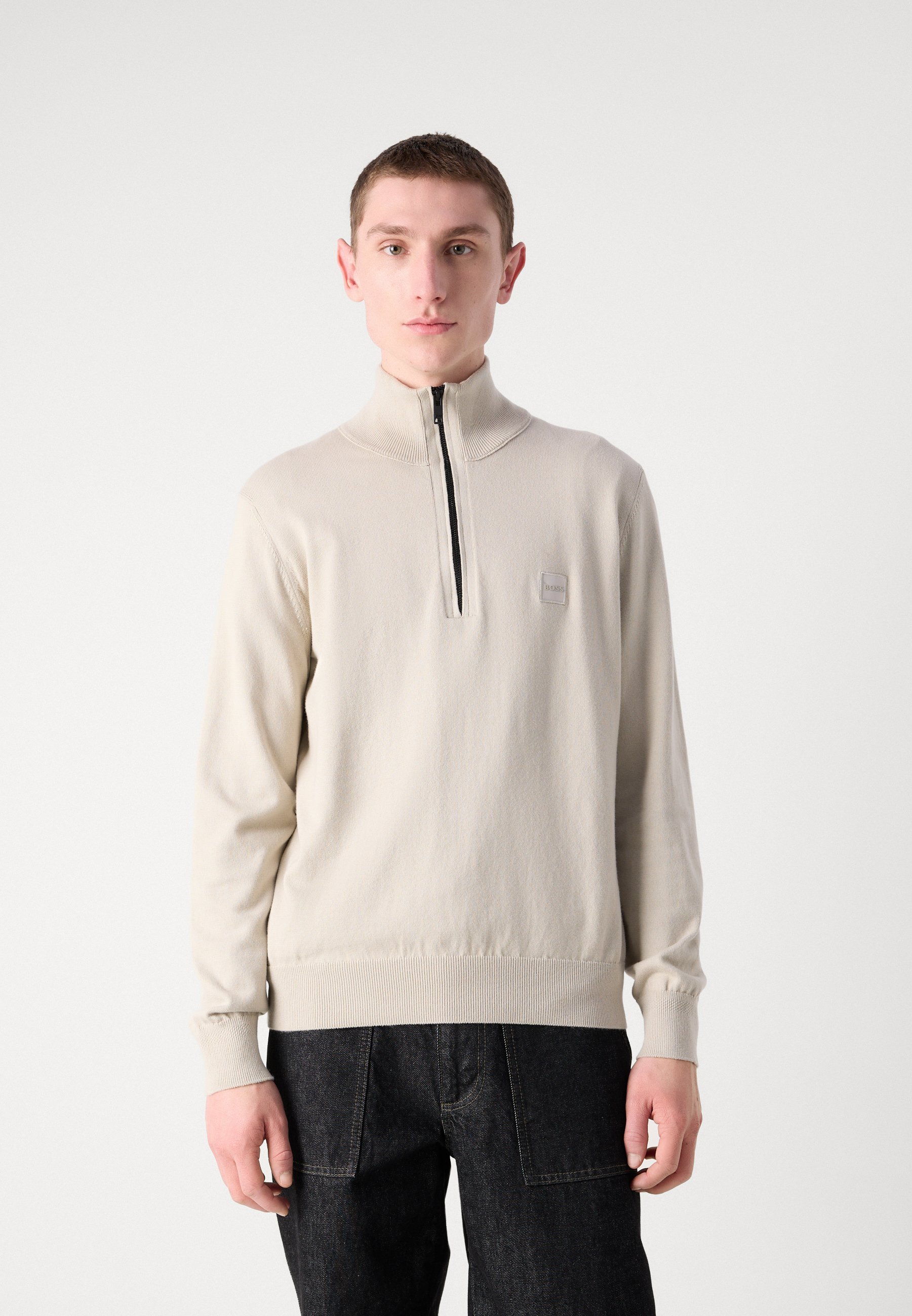 BOSS KANOBIX - Maglione - beige chiaro