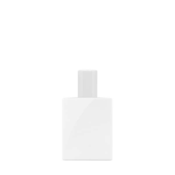 Flacon en verre blanc brillant Victor FEA 15 de 50 ml