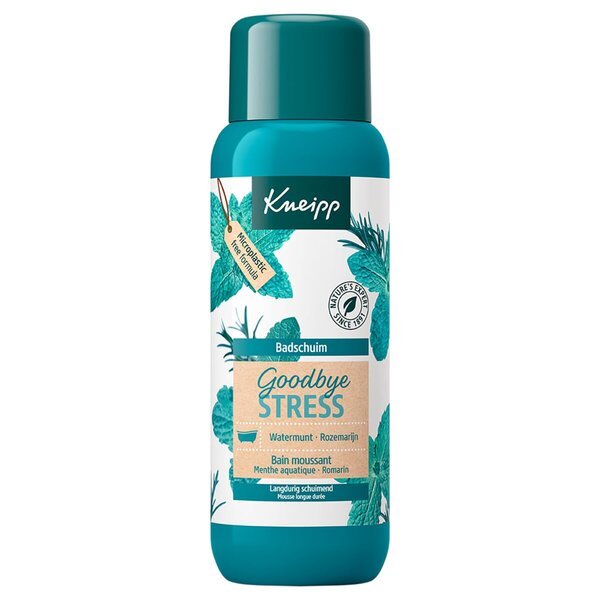 Kneipp Zbohom Stress Water Mäta Rozmarínová pena do kúpeľa 400ml